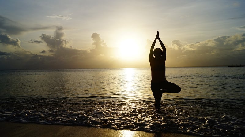Sunset Yoga by the Beach